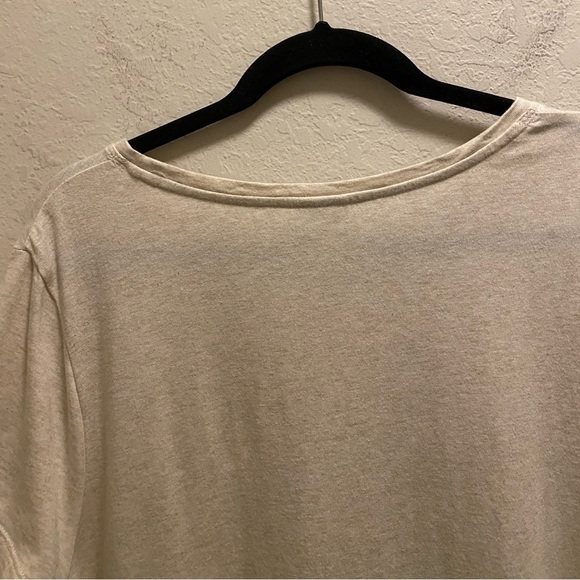 Chico's Sequin Embellished Tonal Palm Print Tee Size 3 (XL) - Picture 9 of 11